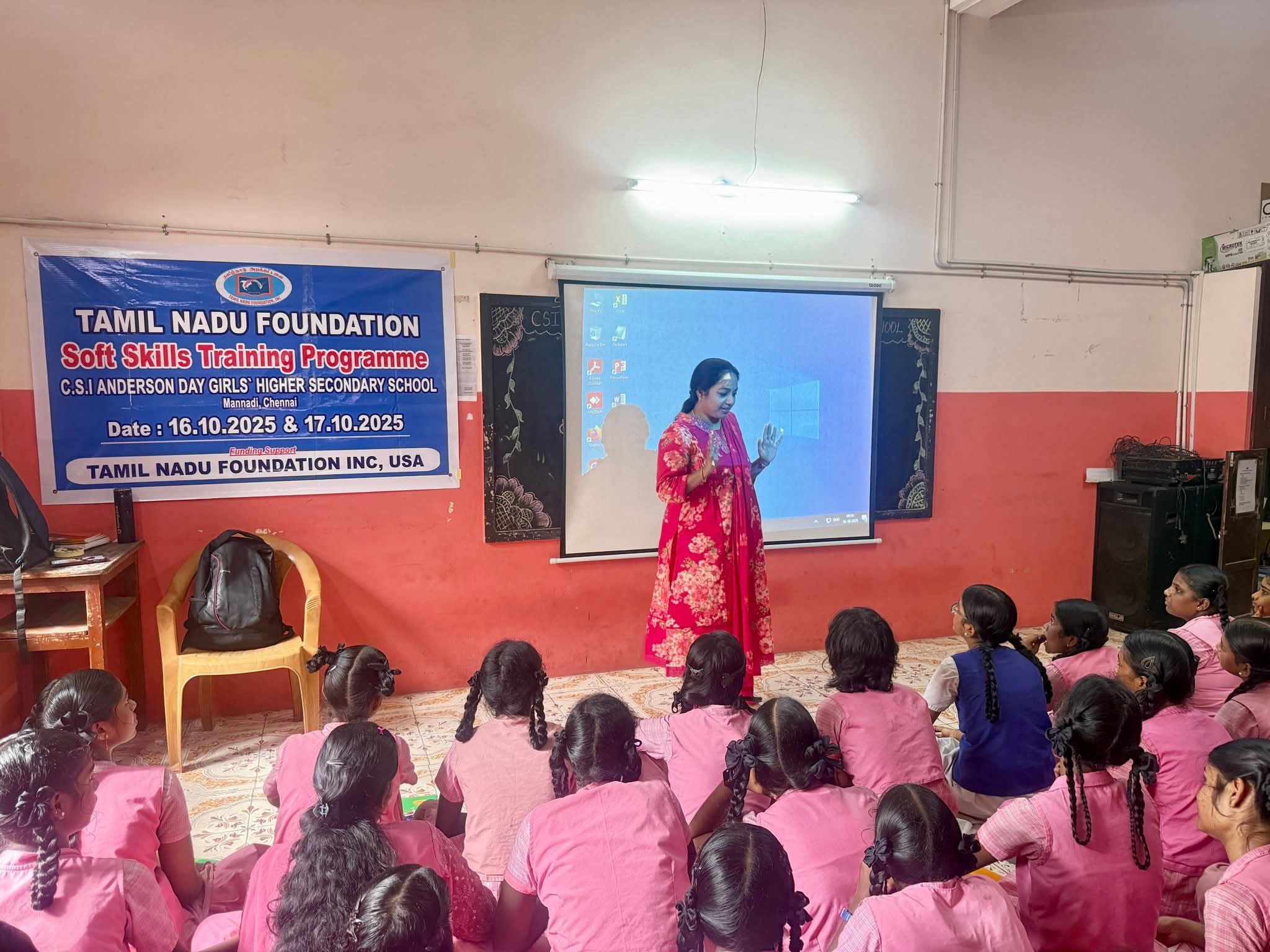 Soft skills training banner with D. Durga