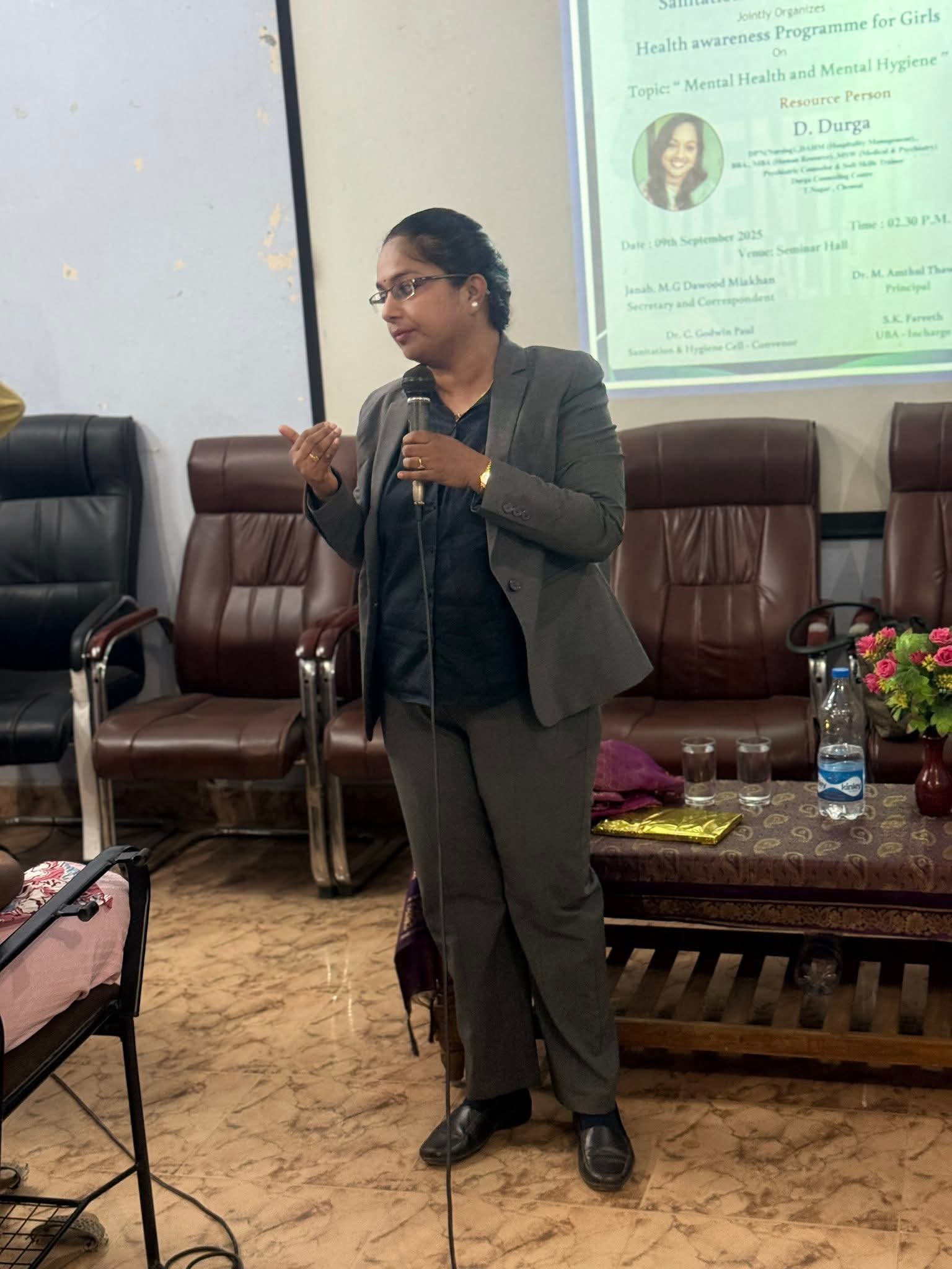 Soft skills training workshop with audience
